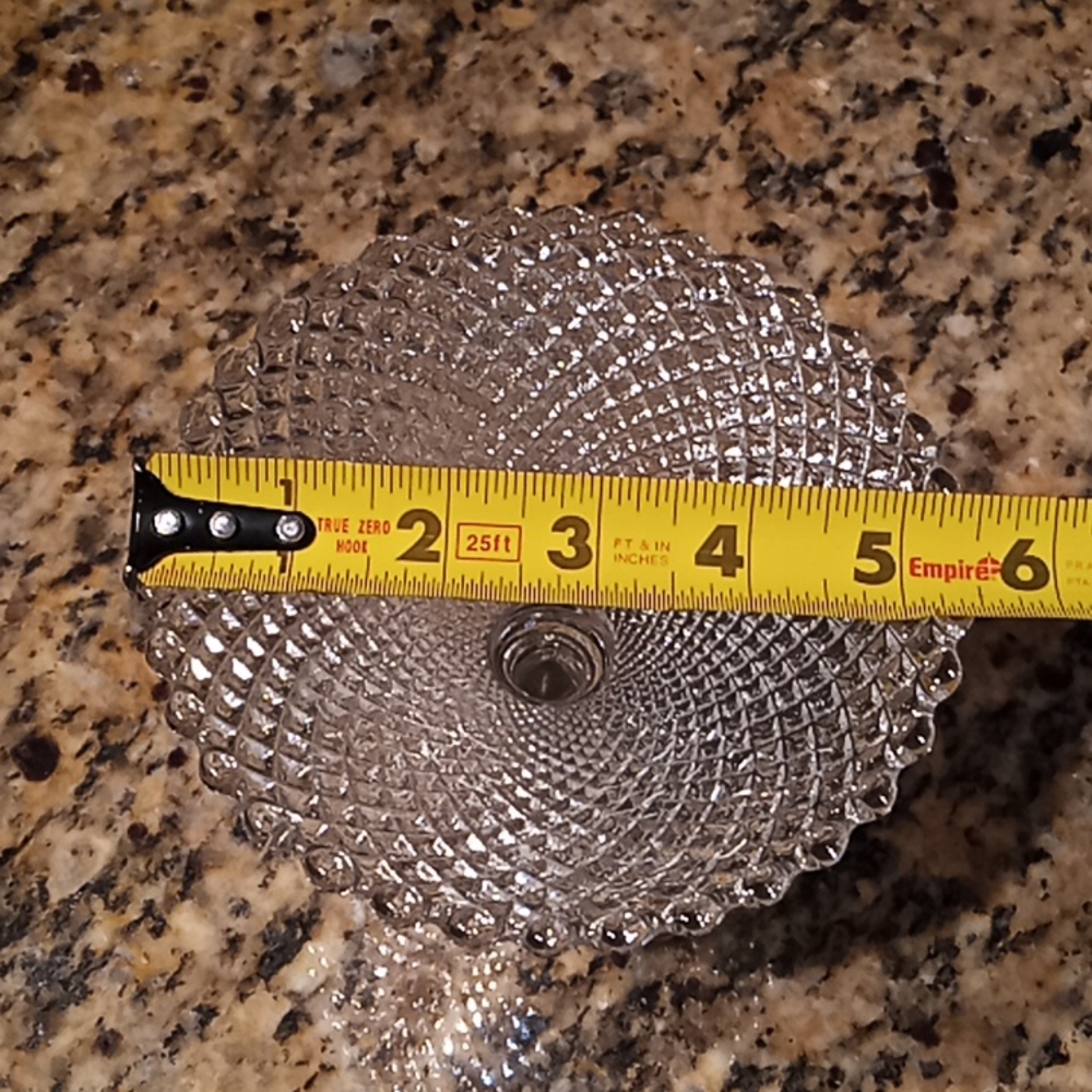 Miss America Clear Footed Round Compote By Anchor Hocking. Centerpiece Glass.. - Picture 10 of 11